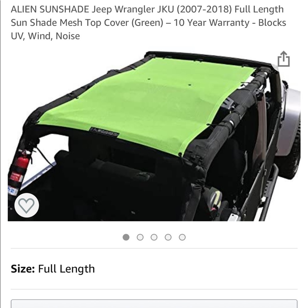 Jeep shade